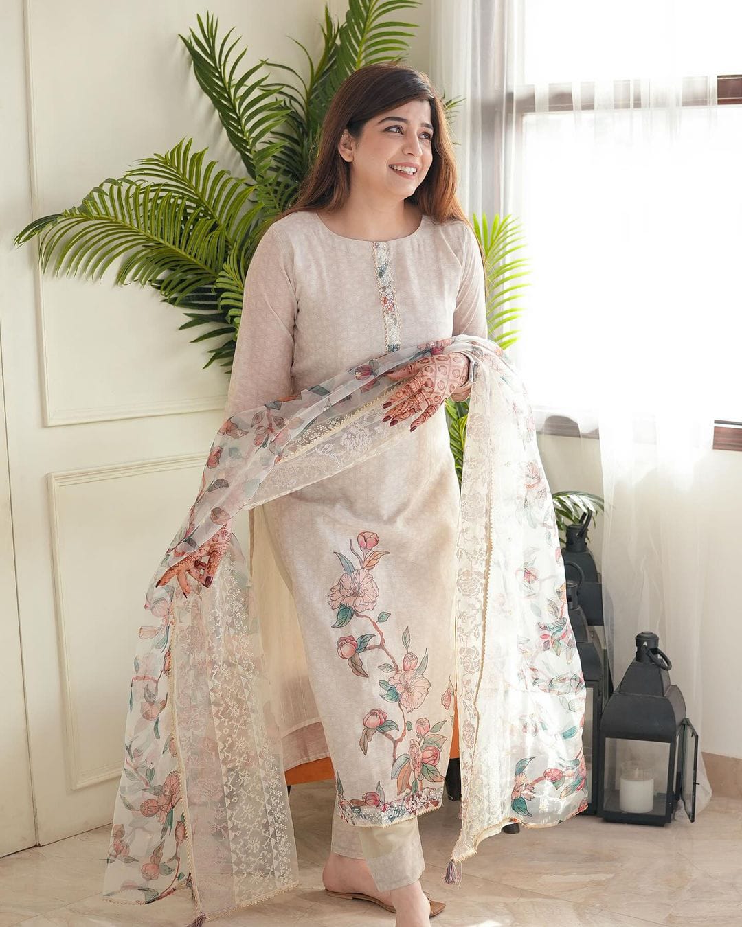 Festival Special Party Wear 3 Piece Designer Kurti,Pent Dupatta Set